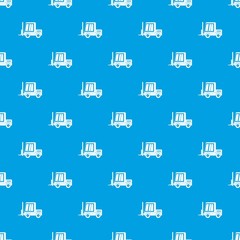 Stacker loader pattern seamless blue