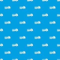 Dumper truck pattern seamless blue