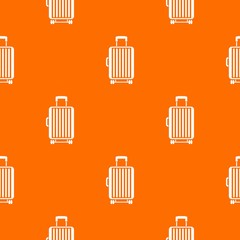 Suitcase on wheels pattern seamless