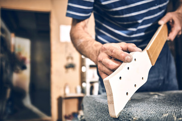 Manufacture of guitars of the Ukrainian brand Woodstock.