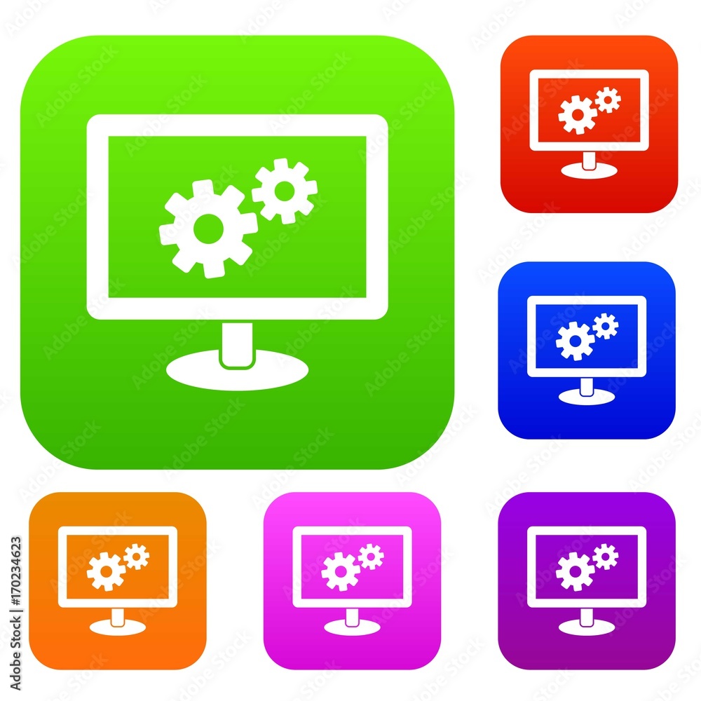 Poster monitor settings set collection