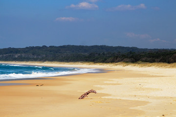 Beautiful Australian beach on the Pacific Ocean