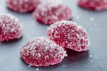 Homemade red marmalade candy