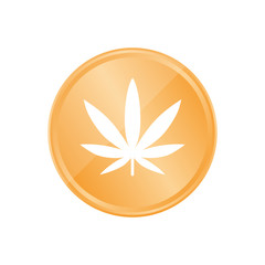 Bronze Münze - Marihuana