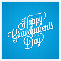 grandparents day vintage lettering design background