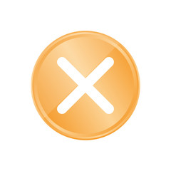 Obraz premium Bronze Münze - Kreuz