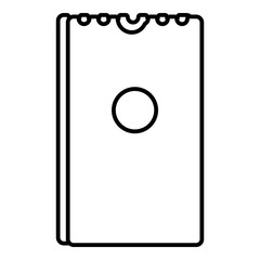 Dry napkins pack icon , outline style