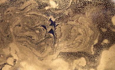 Marbled abstract background. Liquid marble pattern. Stone surface. Golden dust marble backdrop.