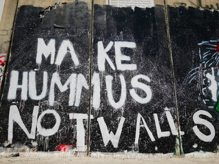 Mur de séparation à Béthleem, territoire Palestinien