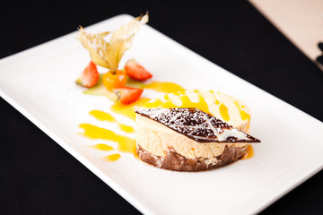 Sea buckthorn cheesecake