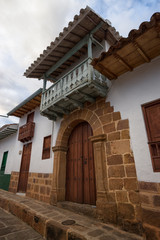 colonial architecture in Barichara Colombia