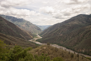 Fototapeta na wymiar Chicamocha canyon in Colombia