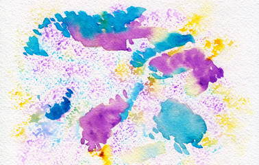 Colorful raster watercolor background