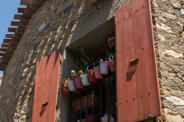 Emblematic streets of ancients french villages