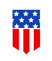 United State Of America flag isolated vecto