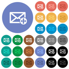 Move mail round flat multi colored icons