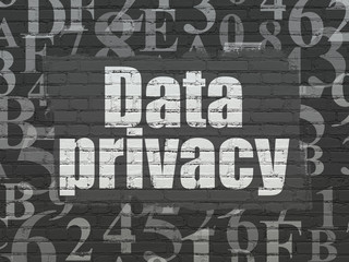 Privacy concept: Data Privacy on wall background