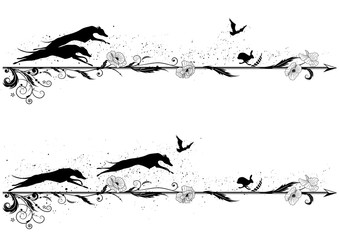 set of dividers with dogs © tanais