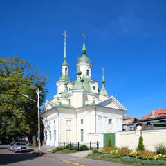 Naklejka premium Parnu (Pärnu) - Estonie / Église orthodoxe russe Sainte-Catherine