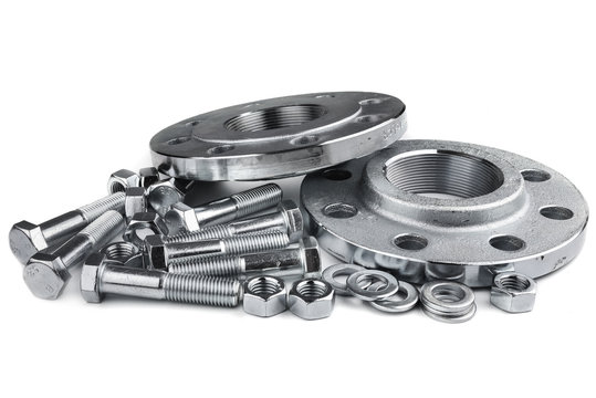 Flange screws and nuts
