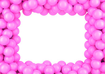 pink balls frame.