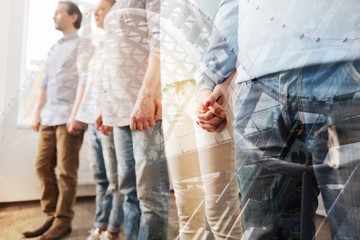 Group of people having a training