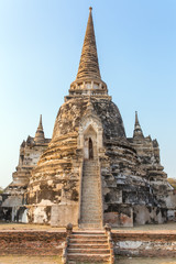 Fototapeta premium Wat Phra Si Sanphet Temple in Ayutthaya Historical Park, Thailand
