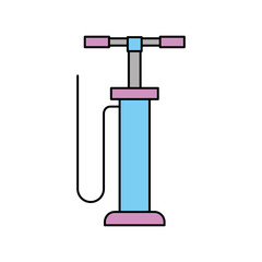 hand pump auto service car repair pressure vector illustration