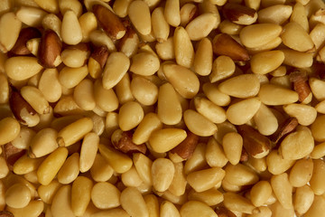 Pine nuts on the screen