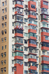 Obraz premium high rise residential building in Hong Kong city