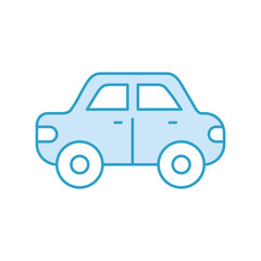 car side view automobile motor vehicle vector illustration