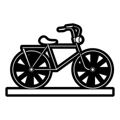 Bike of vehicle bicycle and cycle theme Isolated design Vector illustration
