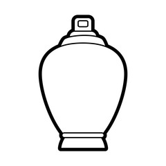 Perfume bottle of fashion makeyp and beauty theme Isolated design Vector illustration