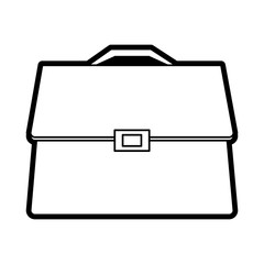 Suitcase of travel baggage and luggage theme Isolated design Vector illustration