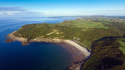 Editorial SWANSEA, UK - SEPT 02, 2017: Pwll Du Bay on the South Gower peninsula, Swansea, a pebbled and remote beach and a popular smuggling cove in past times, rarely visited by tourists