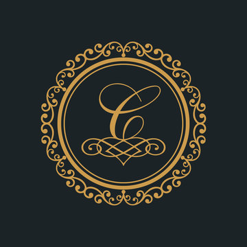 monogram letter c