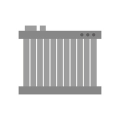 radiator for cooling the car motor liquids vector illustration