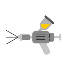 airbrush car spray paint equipment symbol vector illustration