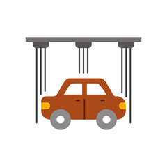 service center car water washing clean icon vector illustration