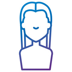 Obraz premium beautiful woman shirtless avatar character vector illustration design