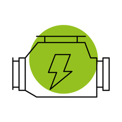 car carburetor powerful engine machine symbol vector illustration