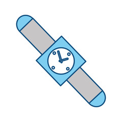colorful smartwatch over white background  vector  illustration