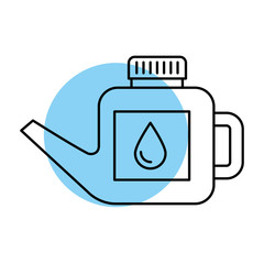 fuel canister gasoline can handle drop vector illustration