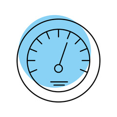 timer icon scale indicator fast growth speed vector illustration