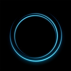 Round blue light twisted, Suitable for product advertising, product design, and other. Vector Illustration