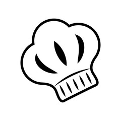 chef hat icon over white background vector illustration
