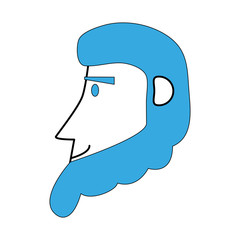 Man of Male avatar person people and human theme Isolated design Vector illustration