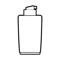 Liquid foundation of make up accesories and cosmetic theme Isolated design Vector illustration