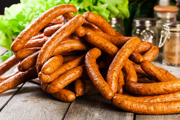 Assorted smoked sausages