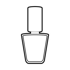 Nail polish of make up accesories and cosmetic theme Isolated design Vector illustration